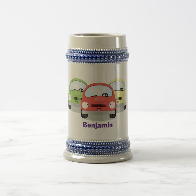 Caneca De Cerveja Óculos de desenho animado de kawaii, bonitos (Centro)