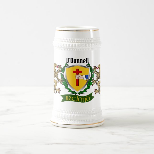 Caneca De Cerveja O'Donnell/Donnell Irish Shield (Centro)