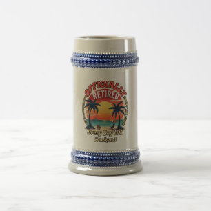Caneca De Cerveja Oficialmente Aposentado Todo Fim de Semana
