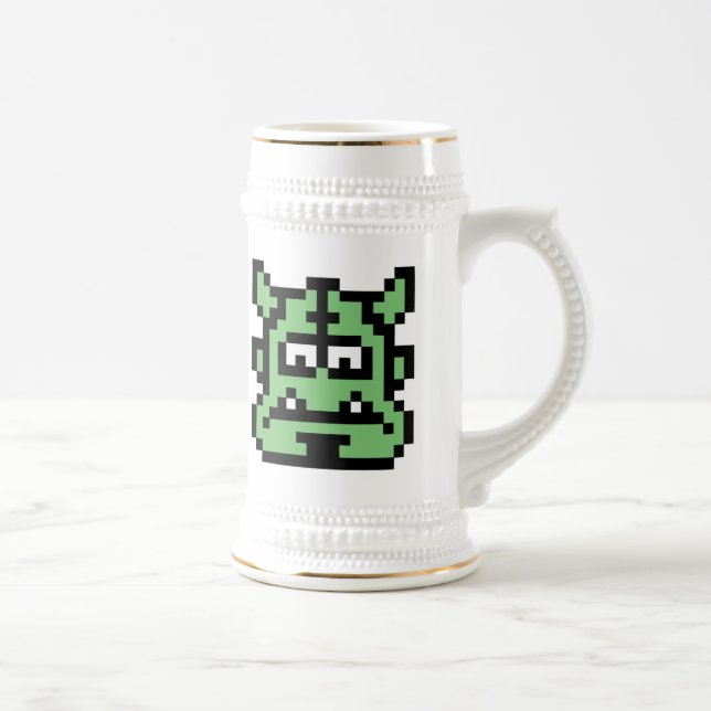 Caneca De Cerveja Ogre de Pixel (Direita)