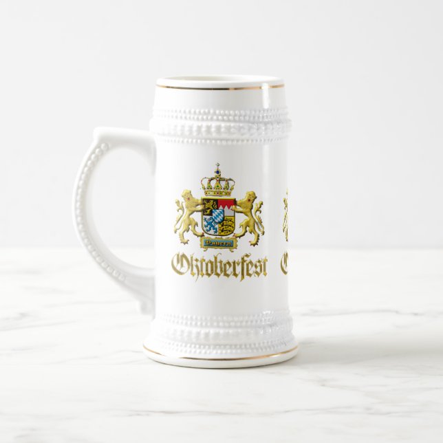 Caneca de Cerveja Oktoberfest Bavaria Crest (Esquerda)