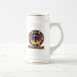 Caneca De Cerveja Oktoberfest Beer e Pretzels