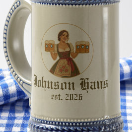 Caneca De Cerveja Oktoberfest Bier Maid Bávara Alemã