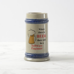 Caneca De Cerveja Onde há cerveja - Software Engineer