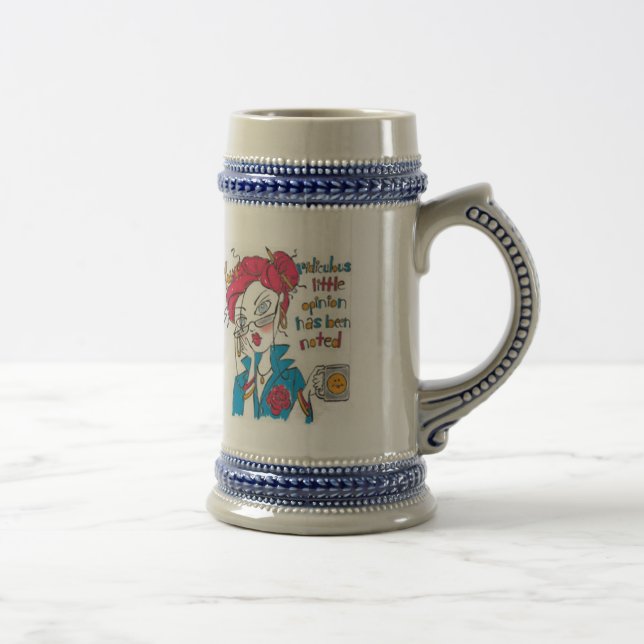 Caneca De Cerveja Opinião Dotada Mug (Direita)