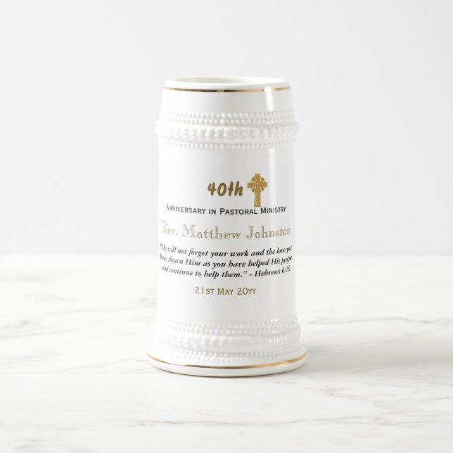 Caneca De Cerveja Ordenação do Padre Gift Mug - pessoal (Centro)