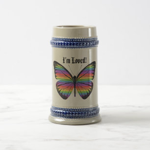 Caneca De Cerveja Orgulho Eu Sou Amado Borboleta -