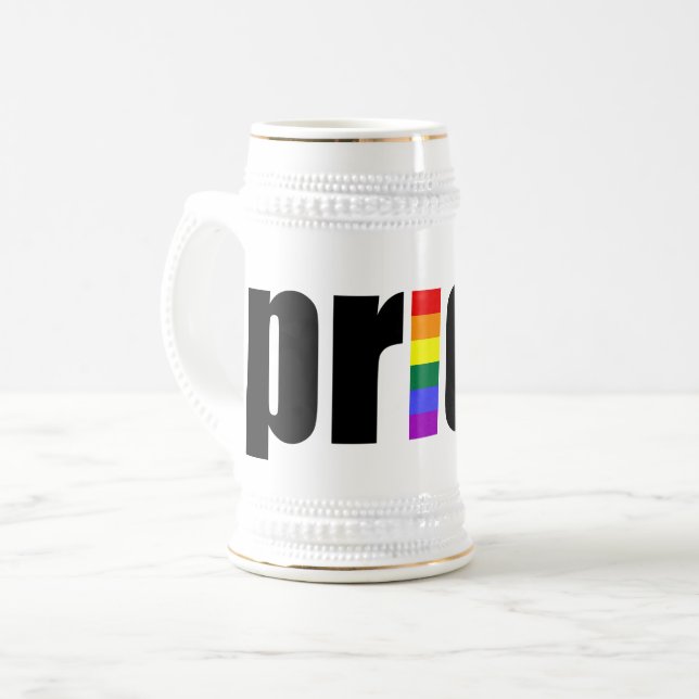 Caneca De Cerveja Orgulho gay (Frente Esquerda)