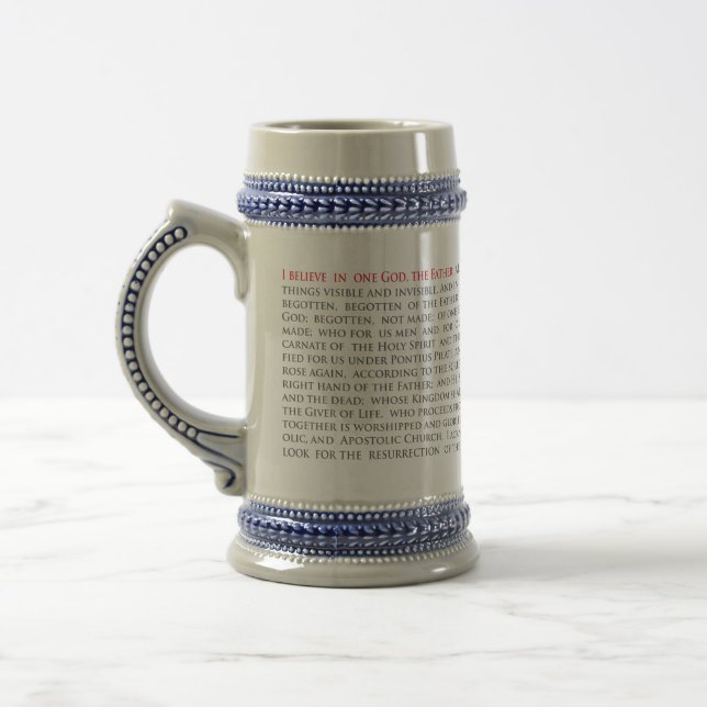Caneca de cerveja Ortodoxa Cristã Nicene Creed 22o (Esquerda)
