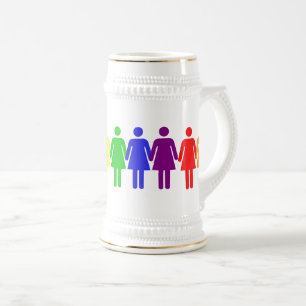 Caneca De Cerveja os direitos das mulheres 2017 LGBTQIA Thunder_Cove