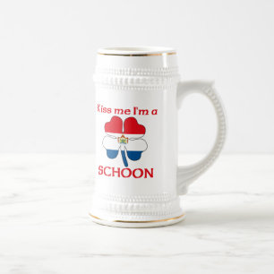 Caneca De Cerveja Os Dutch personalizados beijam-me que eu sou