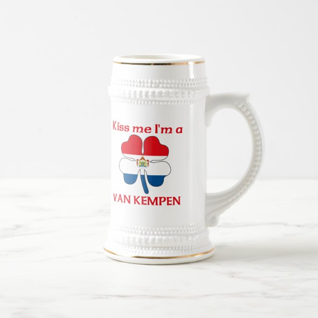 Caneca De Cerveja Os Dutch personalizados beijam-me que eu sou Van (Direita)