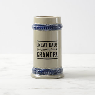 Caneca De Cerveja Os grandes pais obtêm promovidos ao vovô