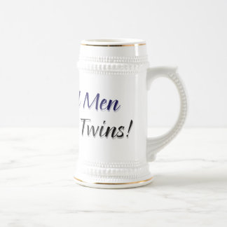Caneca De Cerveja Os homens reais fazem gêmeos