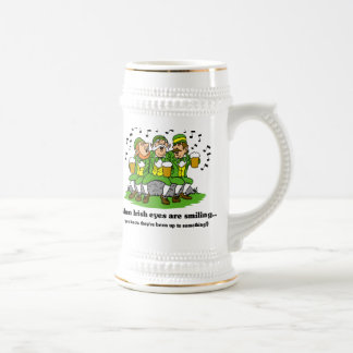 Caneca De Cerveja Os olhos irlandeses estão sorrindo