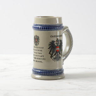 Caneca De Cerveja Österreich Crest Personalizado Oktoberfest