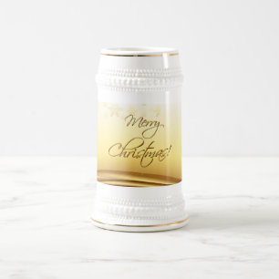 Caneca De Cerveja Ouro Feliz Natal