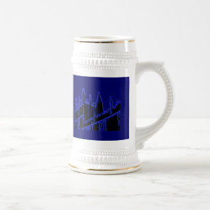 Caneca De Cerveja Oxford Inglaterra 1986 espirais de construção