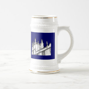 Caneca De Cerveja Oxford Inglaterra 1986 espirais de construção