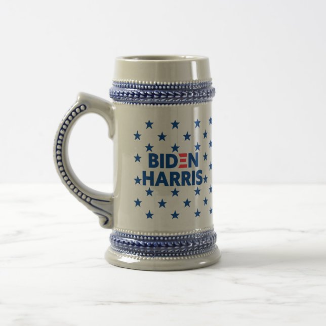 Caneca De Cerveja Padrão Biden / Harris Blue Stars (Esquerda)