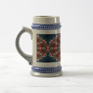 Caneca De Cerveja padrão dos círculos abstrato