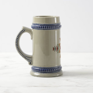 Caneca De Cerveja Padrão Geométrico Marroquino Personalizado