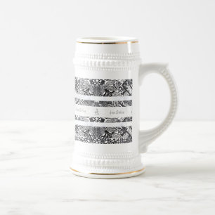 Caneca De Cerveja Padrão moderno de BATIK
