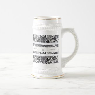 Caneca De Cerveja Padrão moderno de BATIK