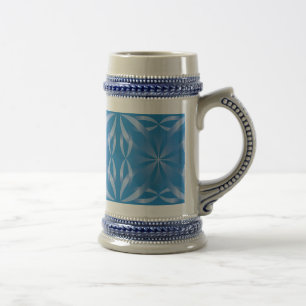 Caneca De Cerveja padrão topaz azul