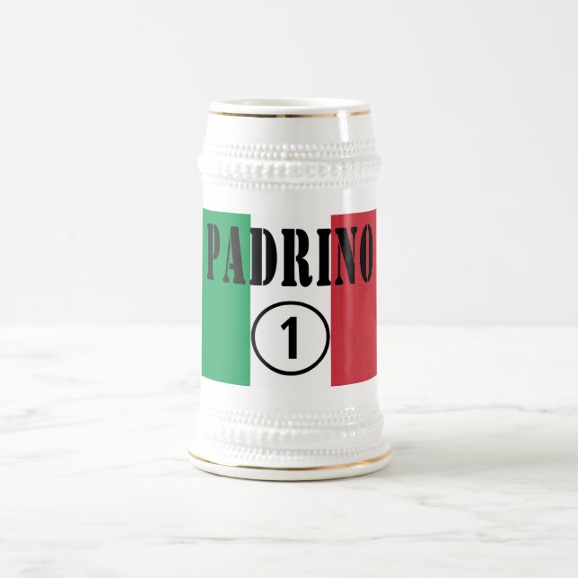 Caneca De Cerveja Padrinho italianos: ONU de Padrino Numero (Centro)