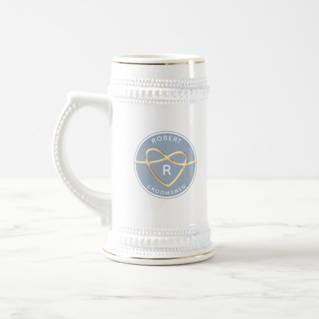 Caneca De Cerveja Padrinhos de casamento Elegantes (Esquerda)