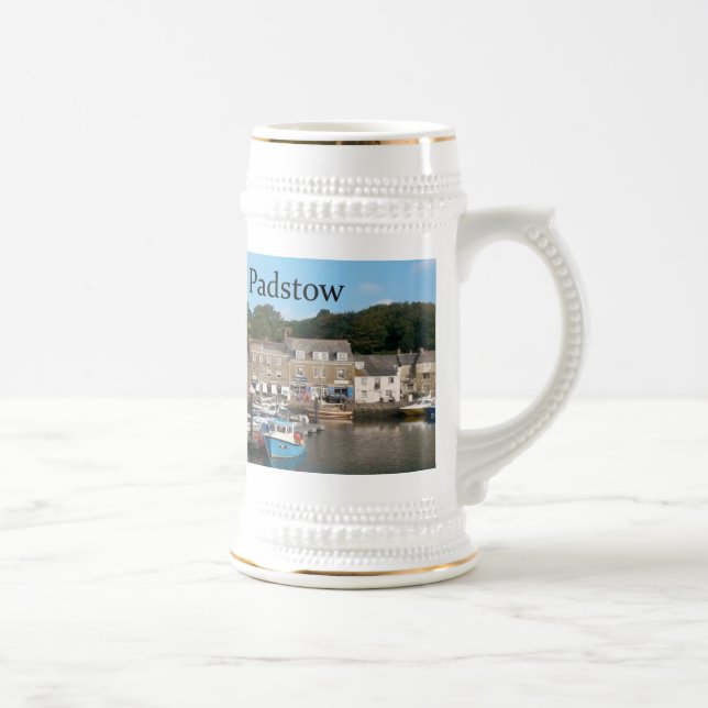 Caneca De Cerveja Padstow Cornwall Inglaterra (Direita)