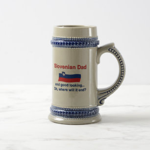 Caneca De Cerveja Pai esloveno bonito
