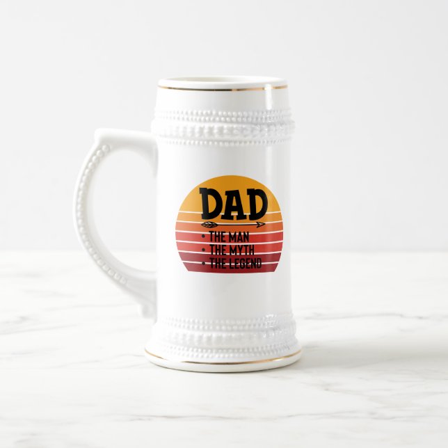 Caneca De Cerveja Pai O Homem O Mito A Lenda (Esquerda)