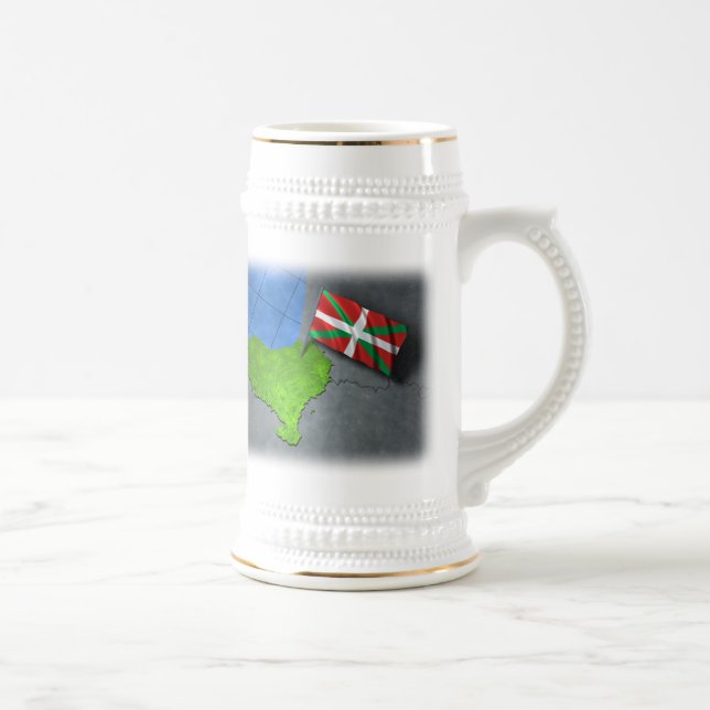 Caneca De Cerveja País Basque com sua própria bandeira (Direita)