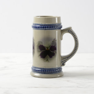 Caneca De Cerveja Pansos roxos e brancos