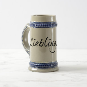 Caneca De Cerveja Papai querido - caracteres pretos 00001