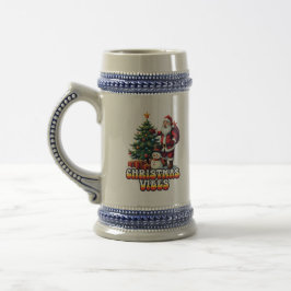 Caneca De Cerveja Papais noeis de Natal Jolly Vibes