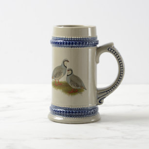 Caneca De Cerveja Par de Chukar Partridge