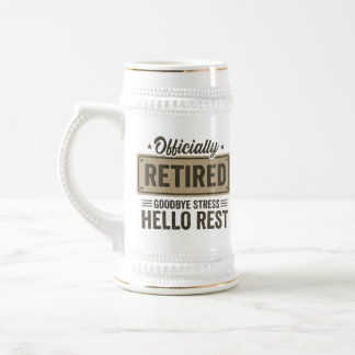 Caneca de Cerveja para Aposentadoria - Adeus Estre