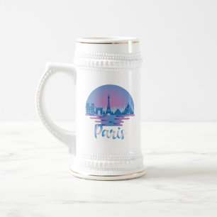 Caneca De Cerveja Paris Skyline - França Viagem