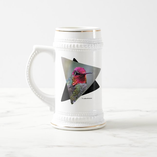 Caneca De Cerveja Pássaro Hummingbird da Anna, um homem espantoso, n (Esquerda)