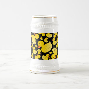 Caneca De Cerveja Patos de borracha pretos bonitos