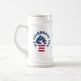 Caneca De Cerveja Patriotic USA Flag CELEBRATE O MELHOR PAI DE TODOS