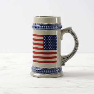 Caneca De Cerveja Patriótico clássico e Legal do Bandeira American
