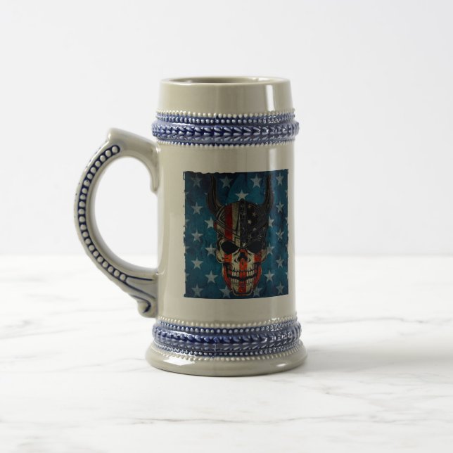 Caneca De Cerveja Patriótico de Bandeira dos EUA (Esquerda)