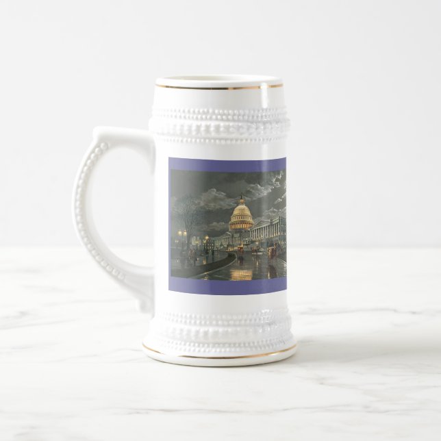 Caneca De Cerveja Paul McGehee "The Capitol by Moonlight" Beer Canec (Esquerda)