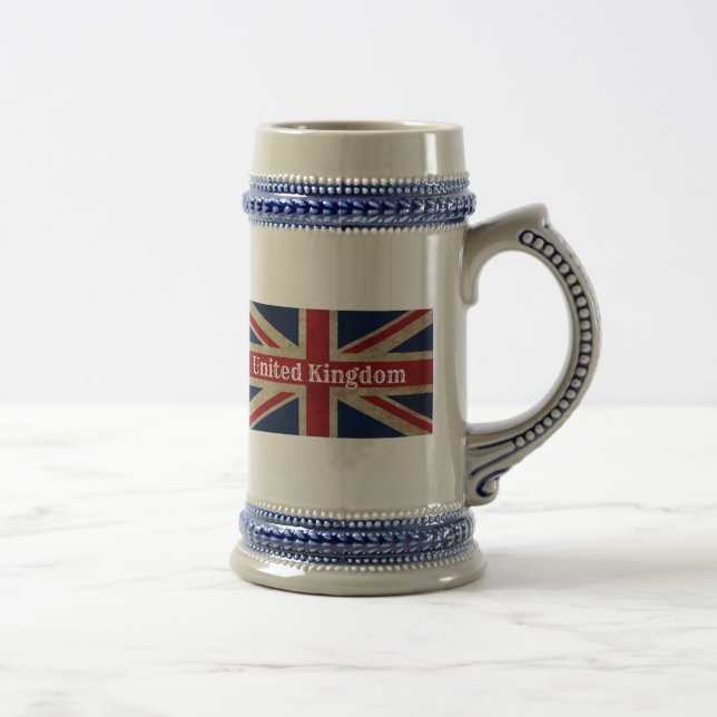 Caneca De Cerveja Pavilhão britânico em apuros (Direita)
