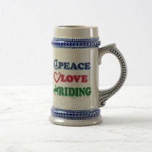 Caneca De Cerveja Paz e amor