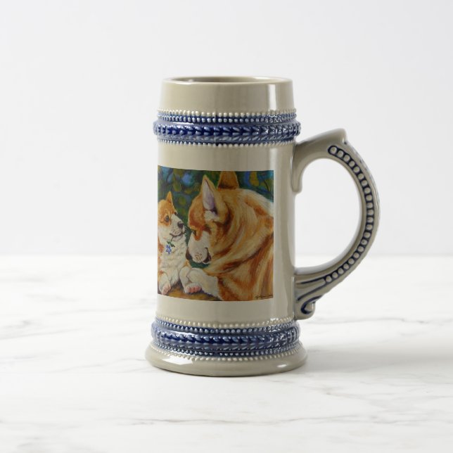 Caneca De Cerveja Pembroke Welsh Corgi Mug (Direita)